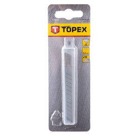 Лезвия сменные для ножа Topex  9мм 10шт (17B349) — Фото 1