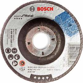 Круг шлифовальный по металлу Bosch Expert for Metal 115x6x22.2мм