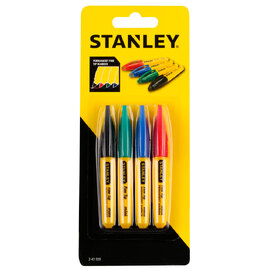 Набор маркеров Stanley Mini цветные 4шт 2-47-329