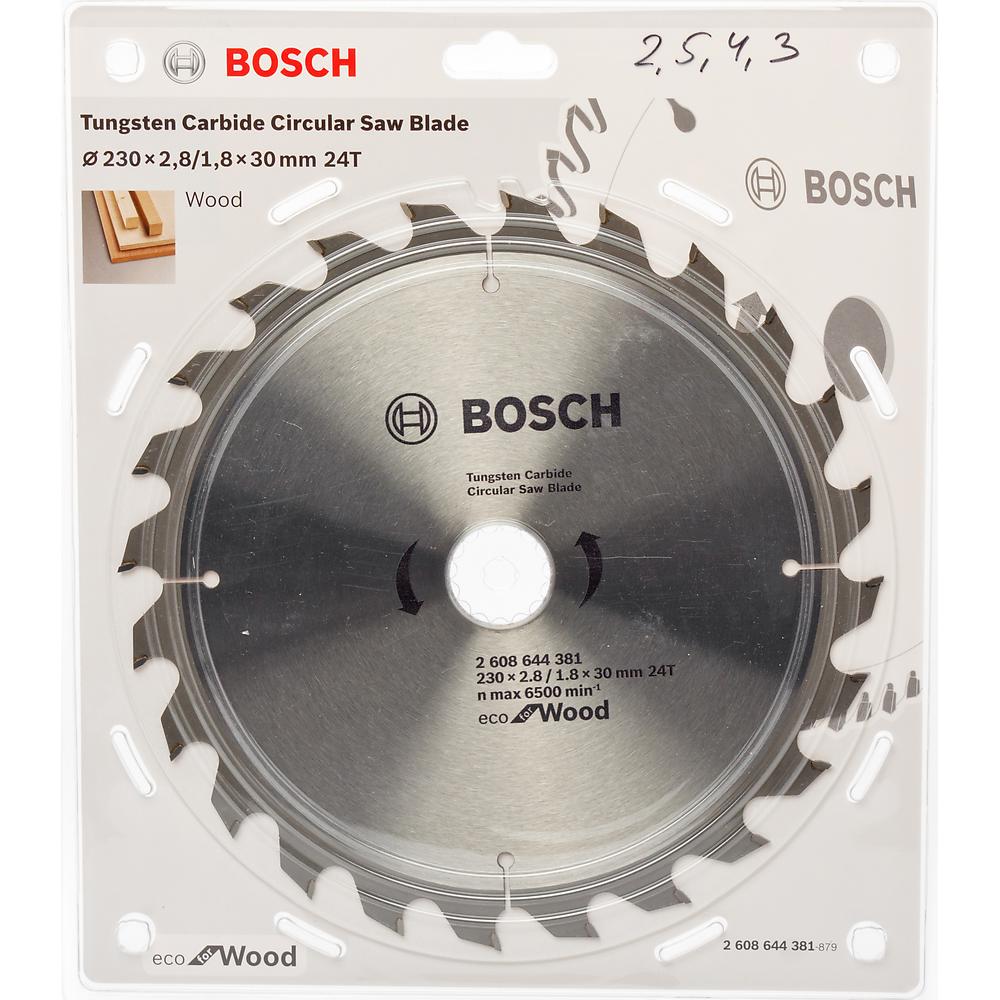 Диск пильный по дереву Bosch ECO 230х30мм 24T (381) — Фото 1