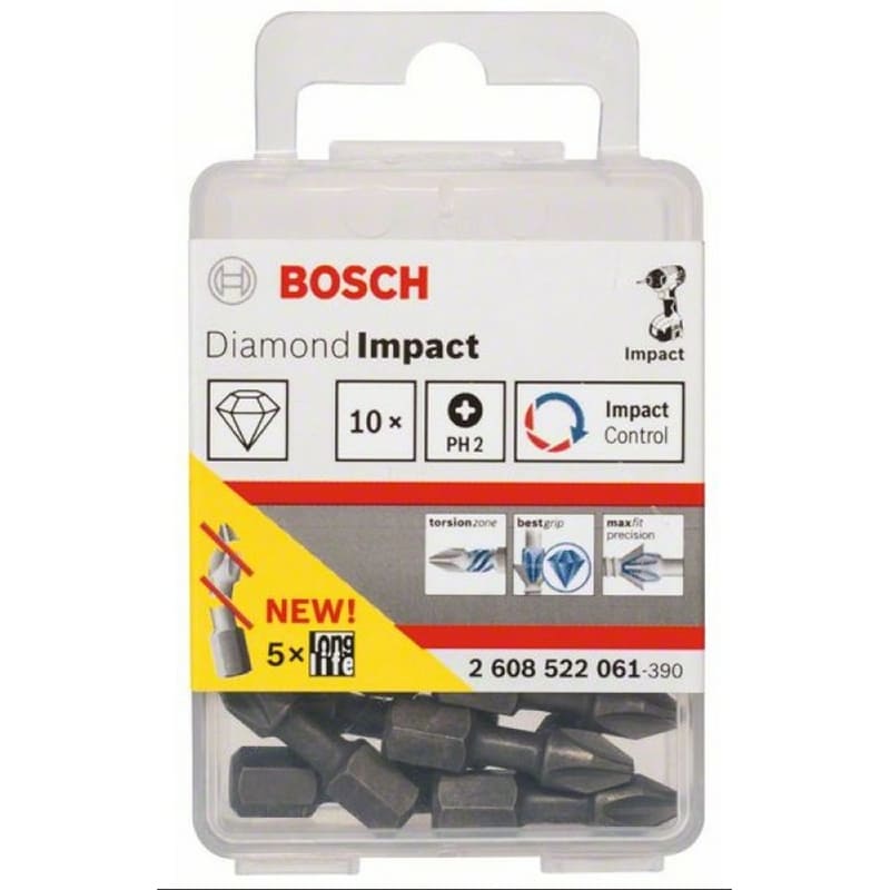 Бита Bosch PH2x25мм 10шт (061) — Фото 2