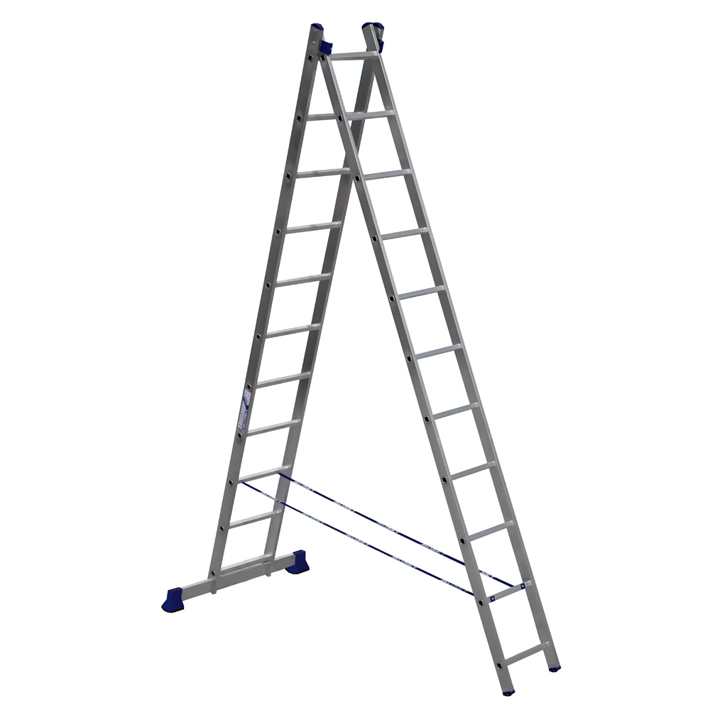Лестница алюминиевая Алюмет двухсекционная 2x11 ступеней (5211) — Фото 2